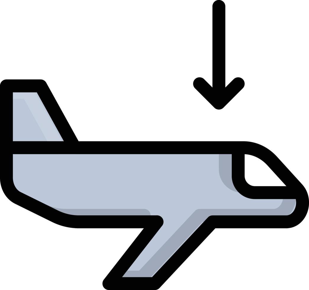 ilustración de vector de avión en un fondo. símbolos de calidad premium. iconos vectoriales para concepto y diseño gráfico.