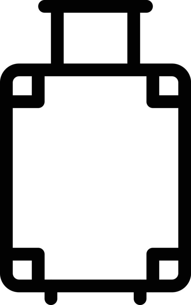 ilustración de vector de equipaje en un fondo. símbolos de calidad premium. iconos vectoriales para concepto y diseño gráfico.