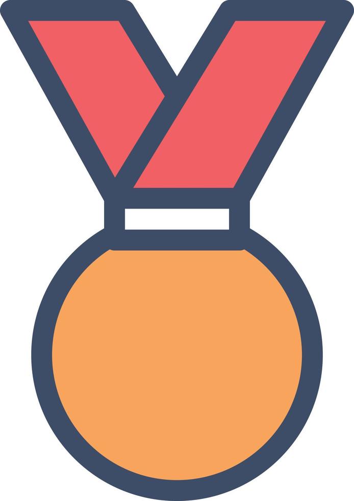 ilustración de vector de medalla en un fondo. símbolos de calidad premium. iconos vectoriales para concepto y diseño gráfico.