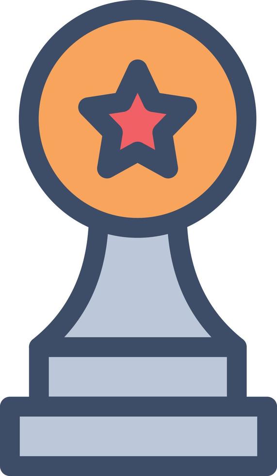 Ilustración de vector de trofeo en un fondo. Símbolos de calidad premium. iconos vectoriales para concepto y diseño gráfico.