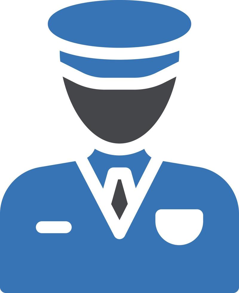 ilustración de vector de policía en un fondo. símbolos de calidad premium. iconos vectoriales para concepto y diseño gráfico.