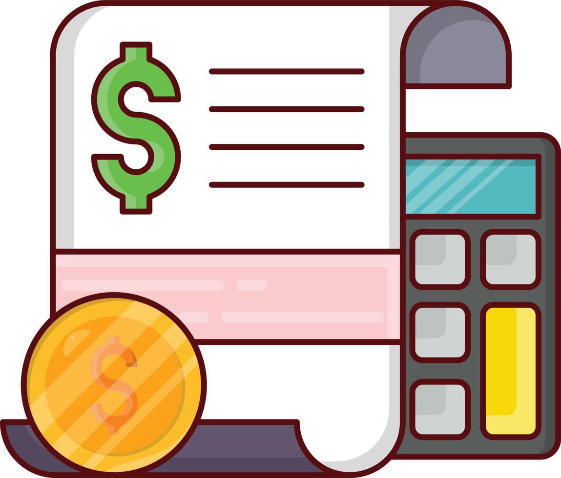 invoice vector illustration on a background.Premium quality symbols. vector icons for concept and graphic design.