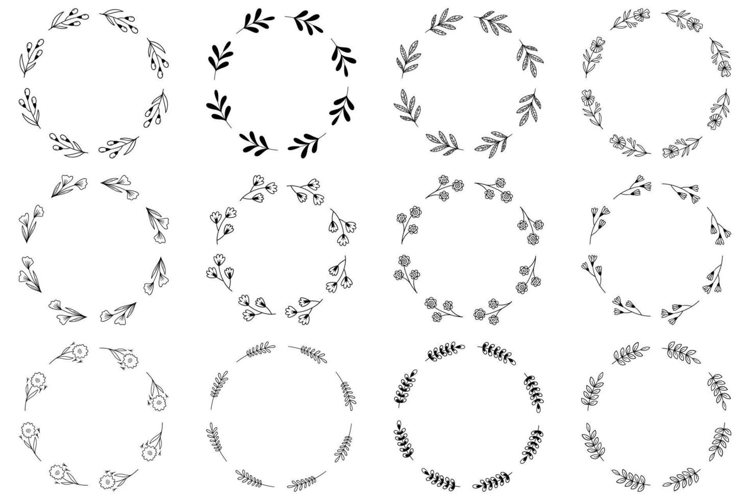 Frame with Leaves vector