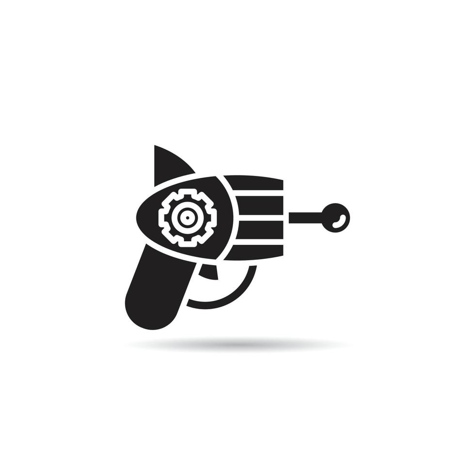 icono de pistola láser vector