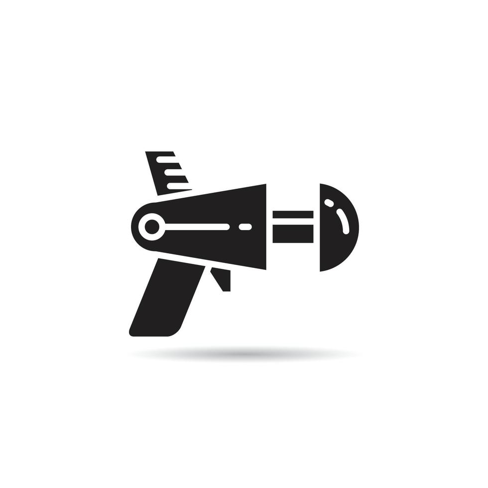 space gun weapon icon vector