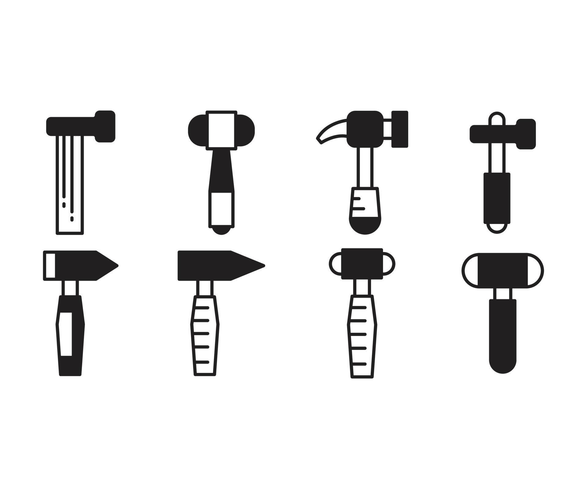 hammer icons illustration 7008390 Vector Art at Vecteezy