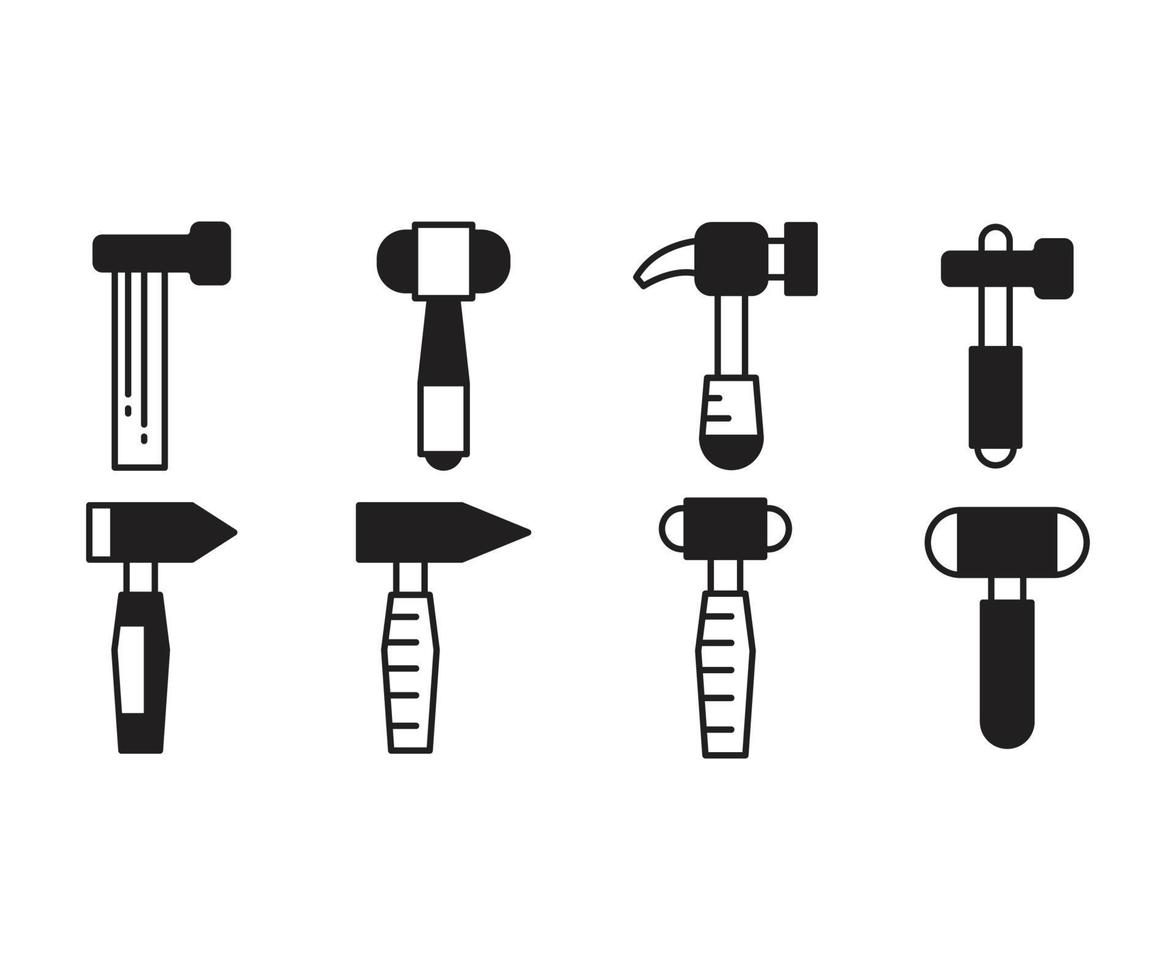 hammer icons illustration vector