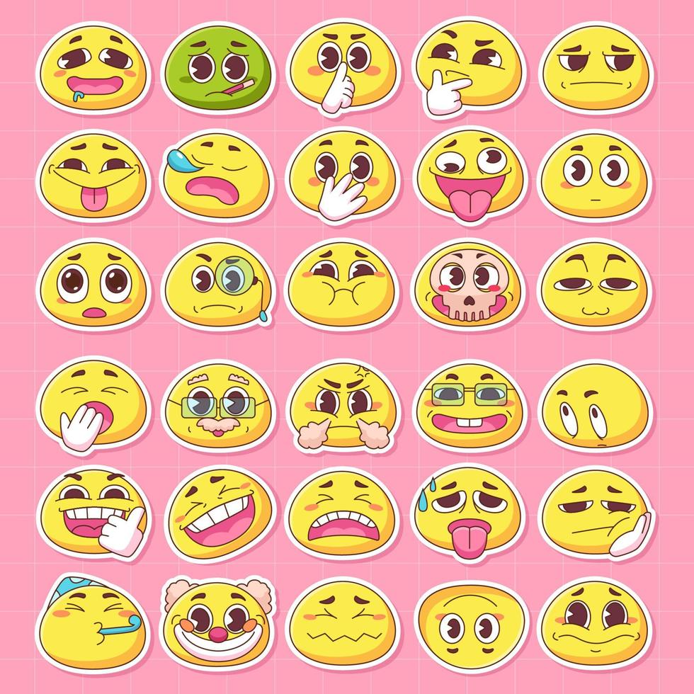 Smiley Face Stickers, Sticker Templates