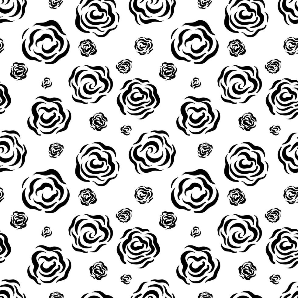 Seamless abstract pattern background. Decorative design freehand creative paint. Texture chaotic element. vector