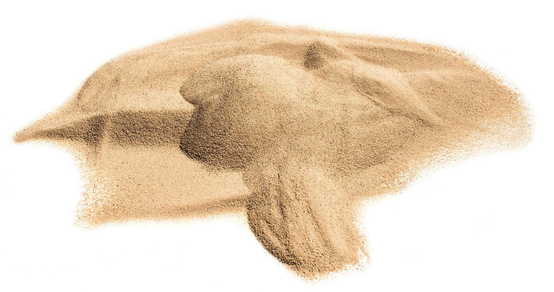 sand isolate on white background photo