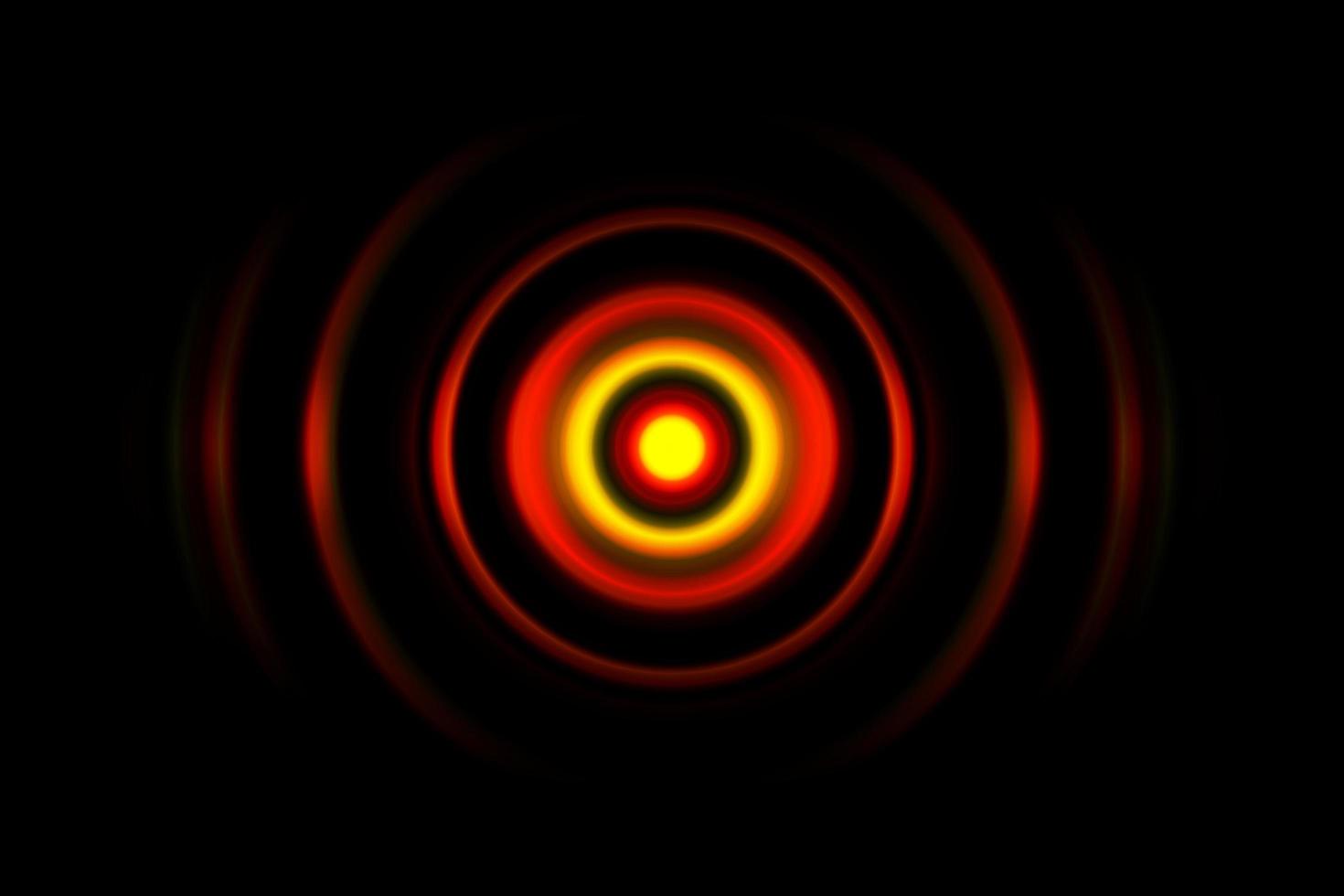 Red digital sound wave or circle signal, abstract background photo