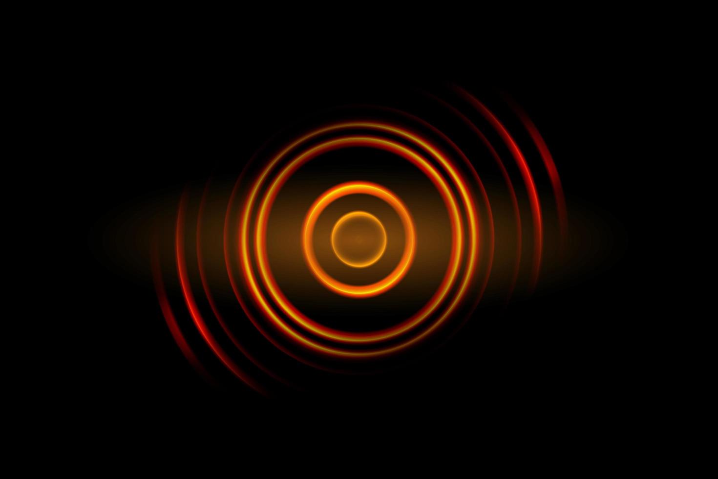 Abstract orange light circle effect background photo