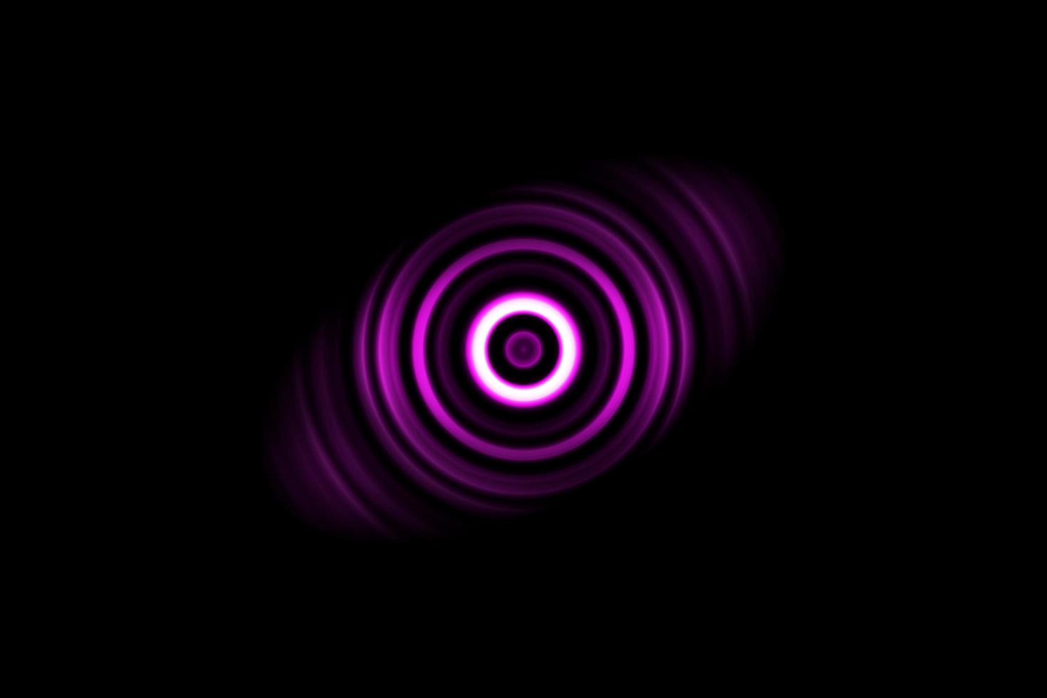 anillo morado oscuro abstracto con fondo oscilante de ondas sonoras foto