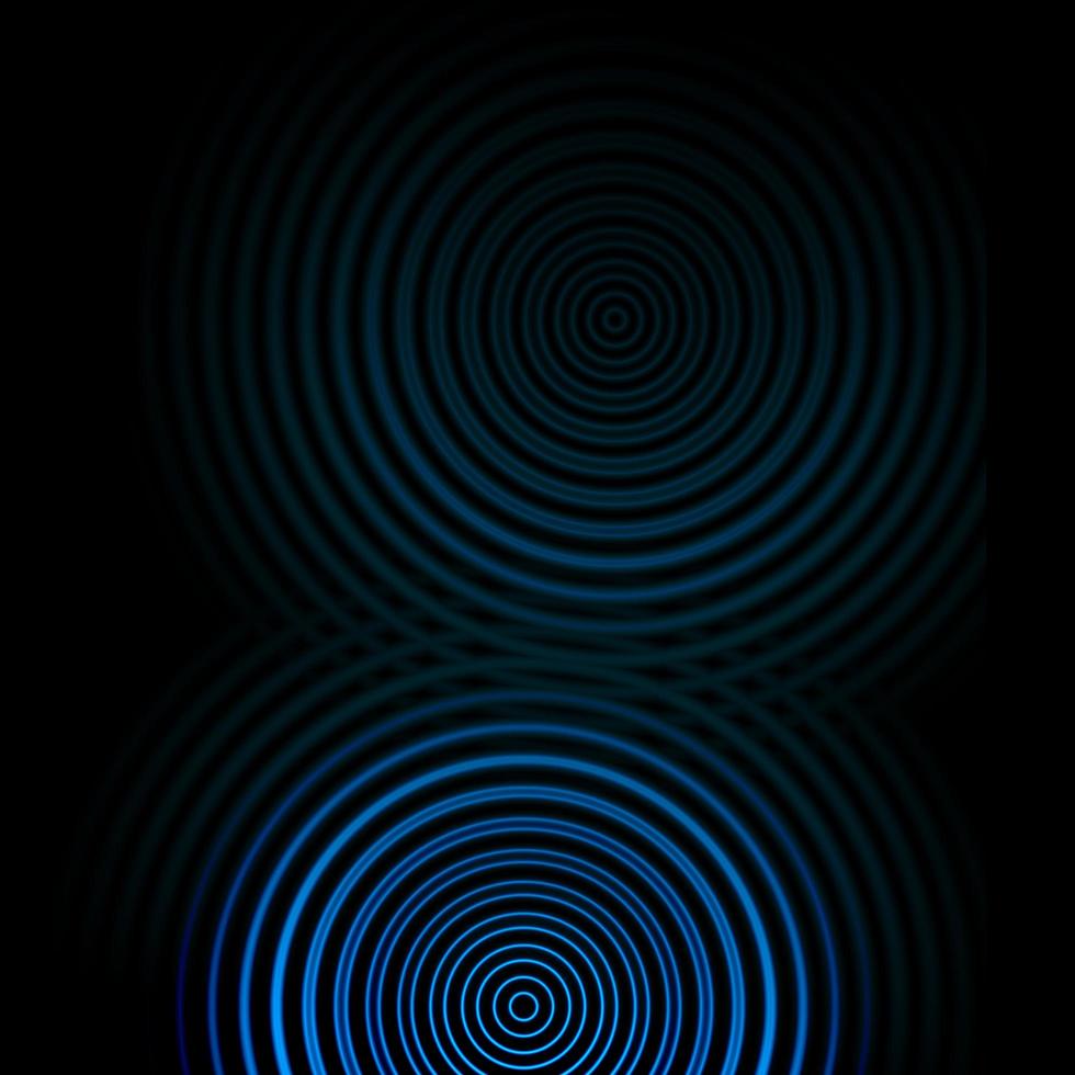 Blue circle sound light effect, abstract background photo