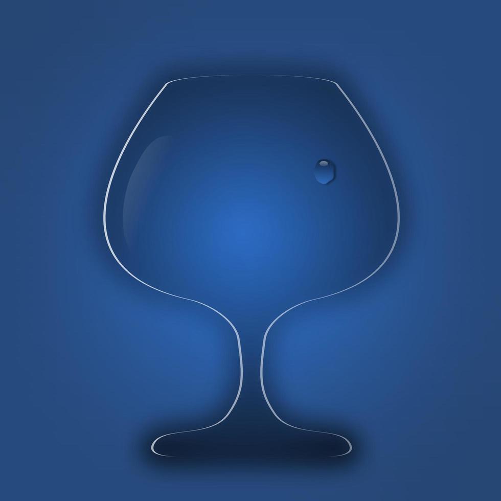 Blue glass water abstract background on blue space gradient color tone paper overlap layer. photo