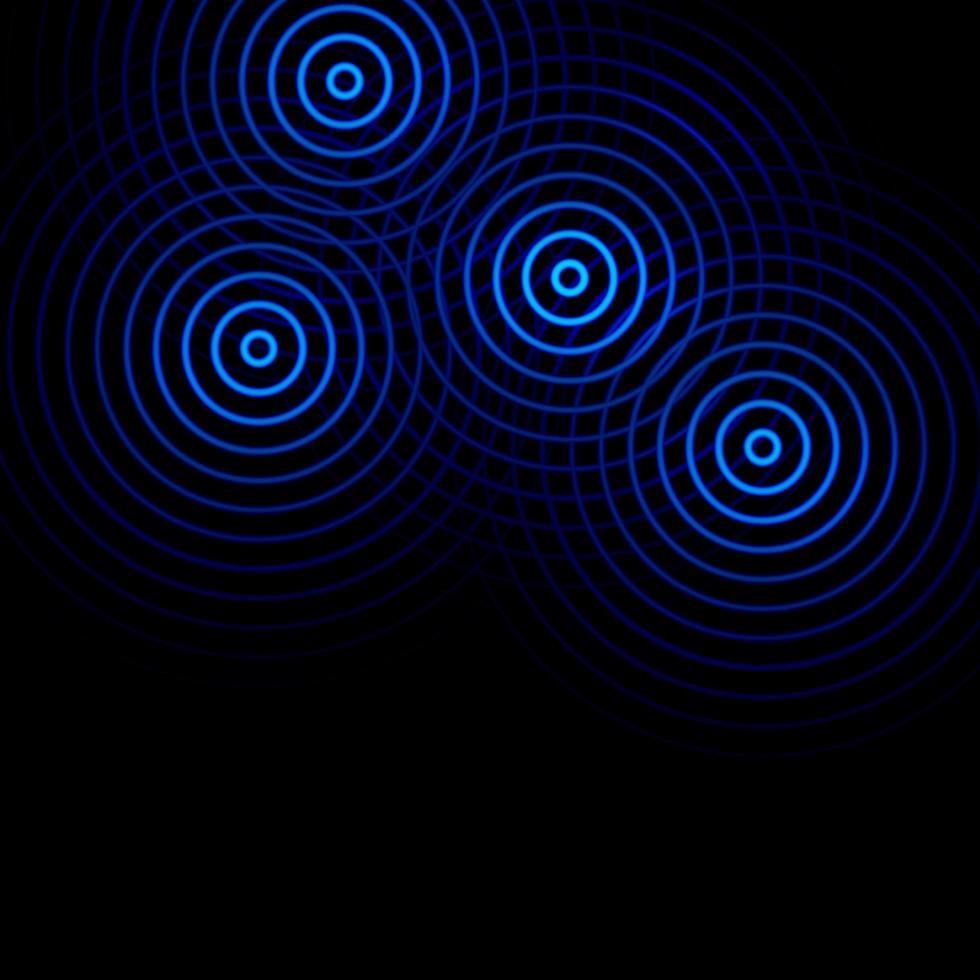 Circle fireworks dark blue, abstract background photo