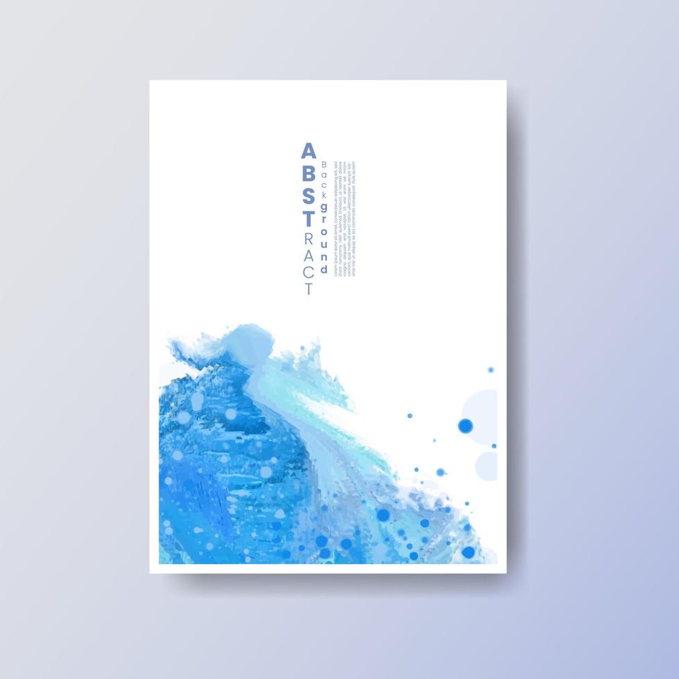 Cards with bright colorful vector watercolor background. Design for your date, postcard, banner, logo.