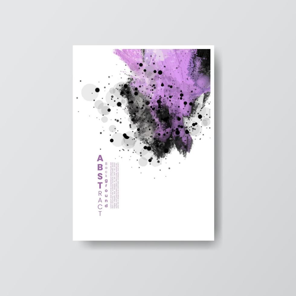 Cards with bright colorful vector watercolor background. Design for your date, postcard, banner, logo.