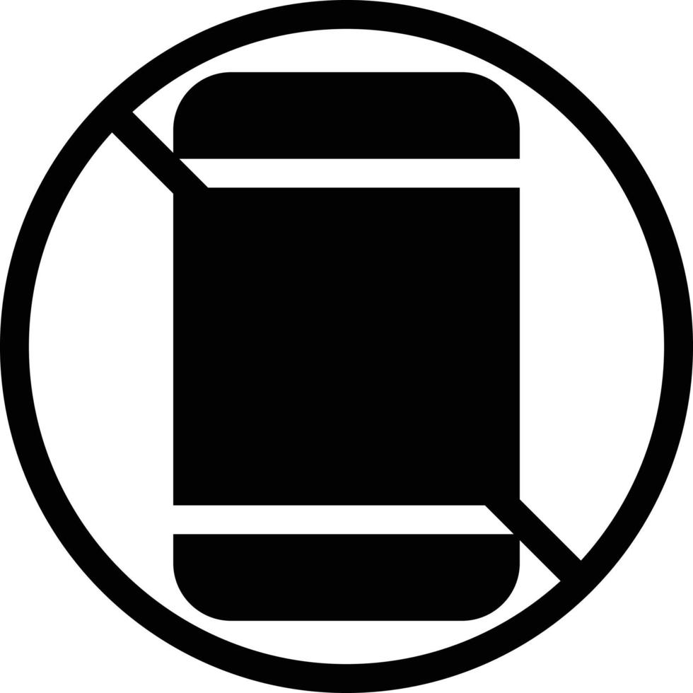 not allowed mobile vector illustration on a background.Premium quality symbols. vector icons for concept and graphic design.