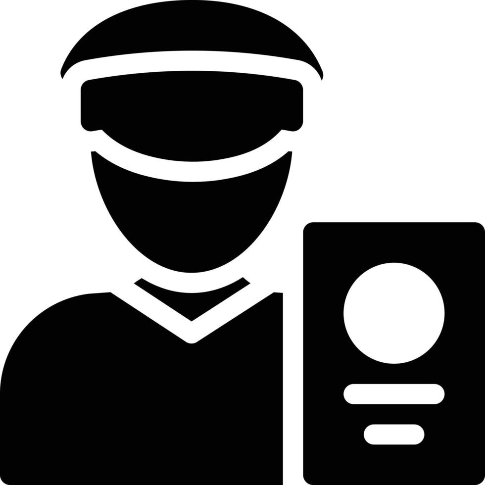 ilustración de vector de policía en un fondo. símbolos de calidad premium. iconos vectoriales para concepto y diseño gráfico.