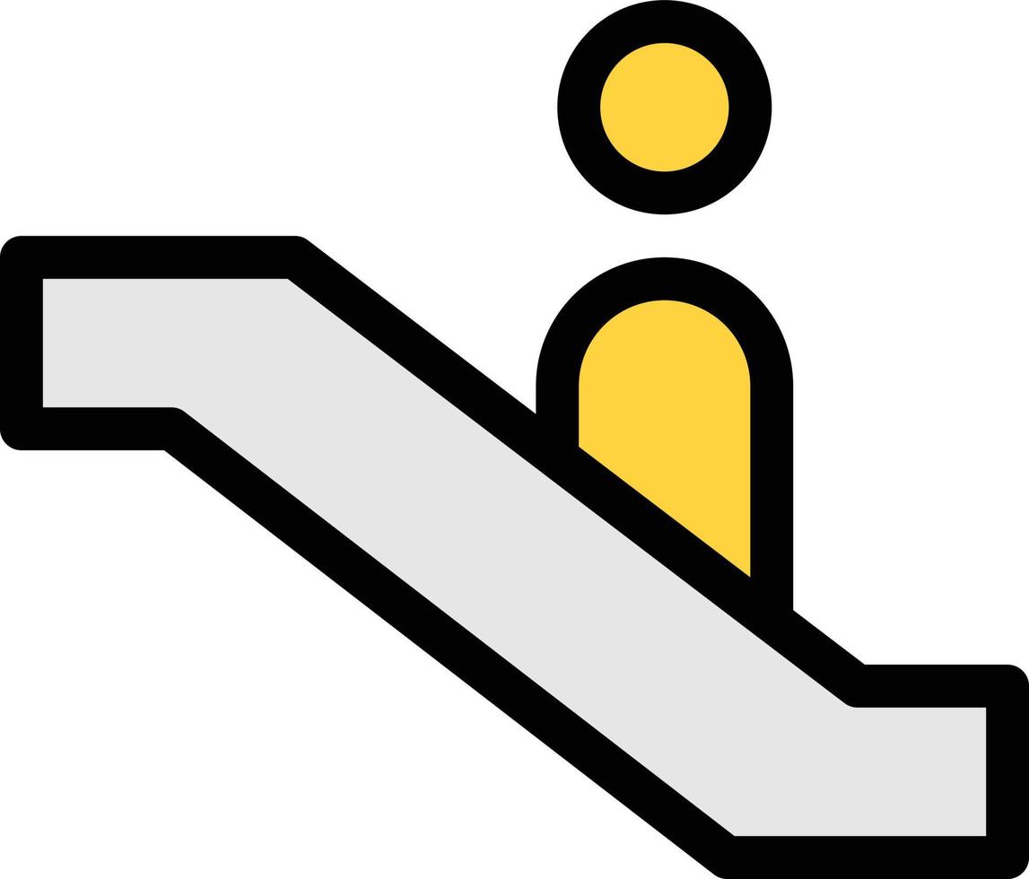 escalator vector illustration on a background.Premium quality symbols. vector icons for concept and graphic design.