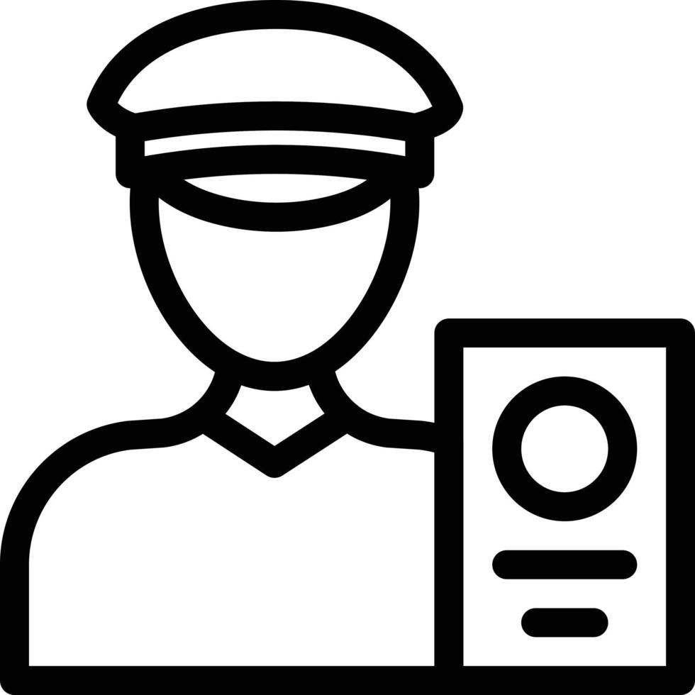 ilustración de vector de policía en un fondo. símbolos de calidad premium. iconos vectoriales para concepto y diseño gráfico.