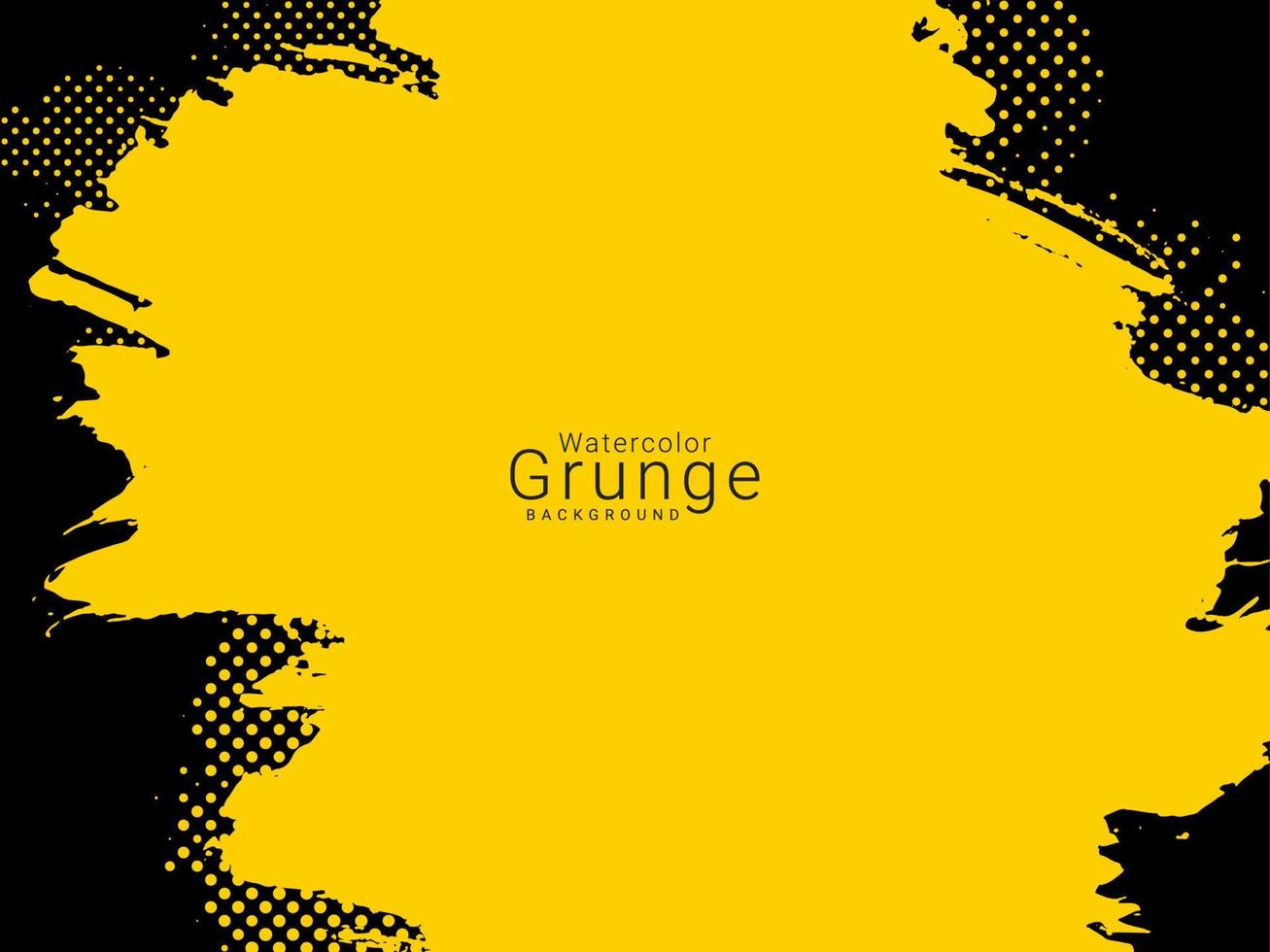 Fondo de textura grunge amarillo abstracto vector