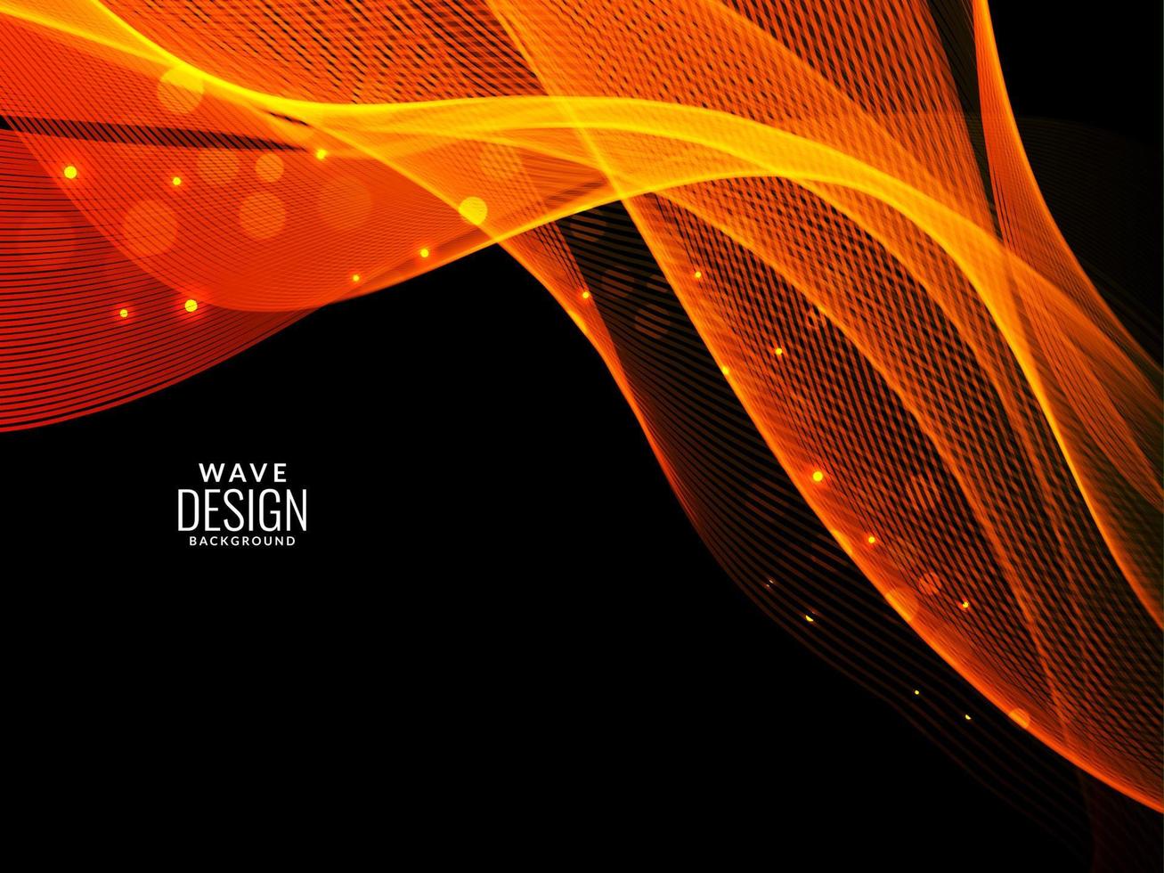 Abstract red wave background design vector