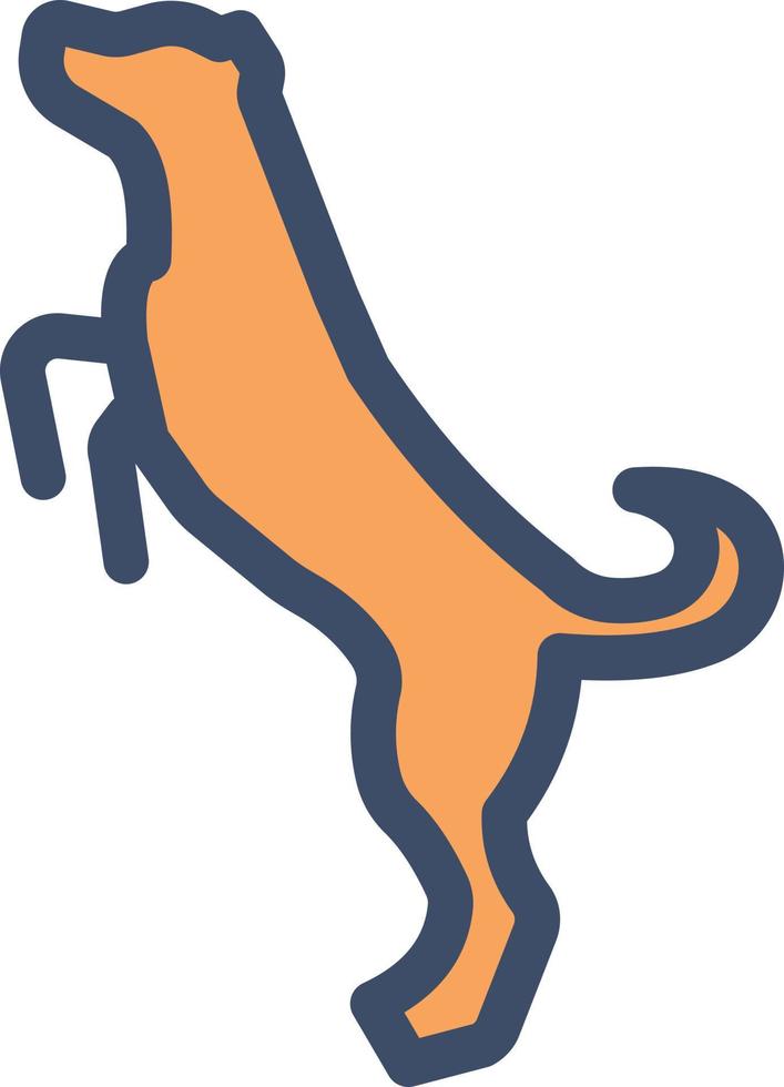 Ilustración de vector de perro en un fondo. Símbolos de calidad premium. iconos vectoriales para concepto y diseño gráfico.