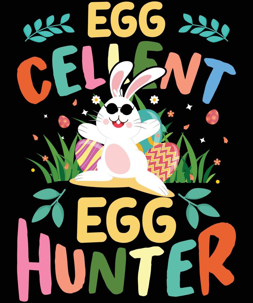 Happy Easter T-Shirt Design vector