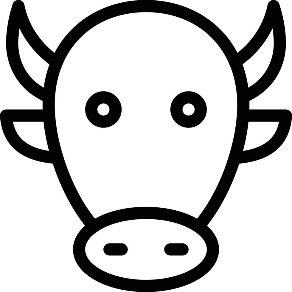 ilustración de vector de vaca en un fondo. símbolos de calidad premium. iconos vectoriales para concepto y diseño gráfico.