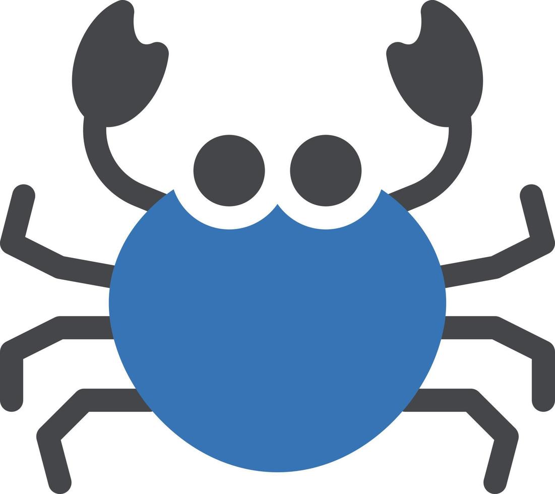 crab vector illustration on a background.Premium quality symbols. vector icons for concept and graphic design.