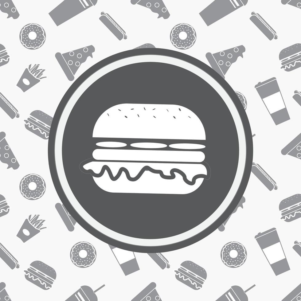 Vector image of packaging for fast food