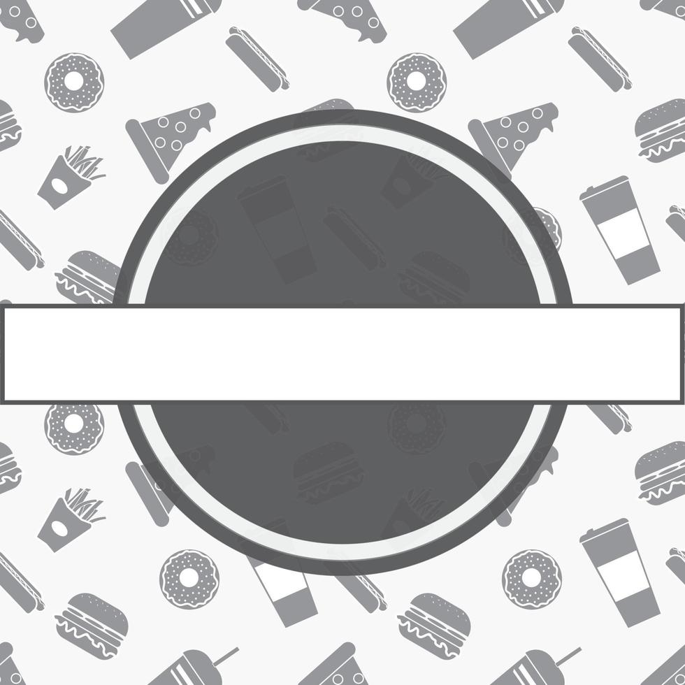 Vector image of packaging for fast food