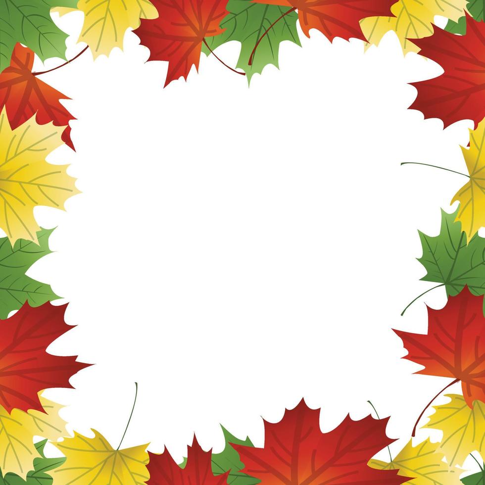 vector image of autumn leaves