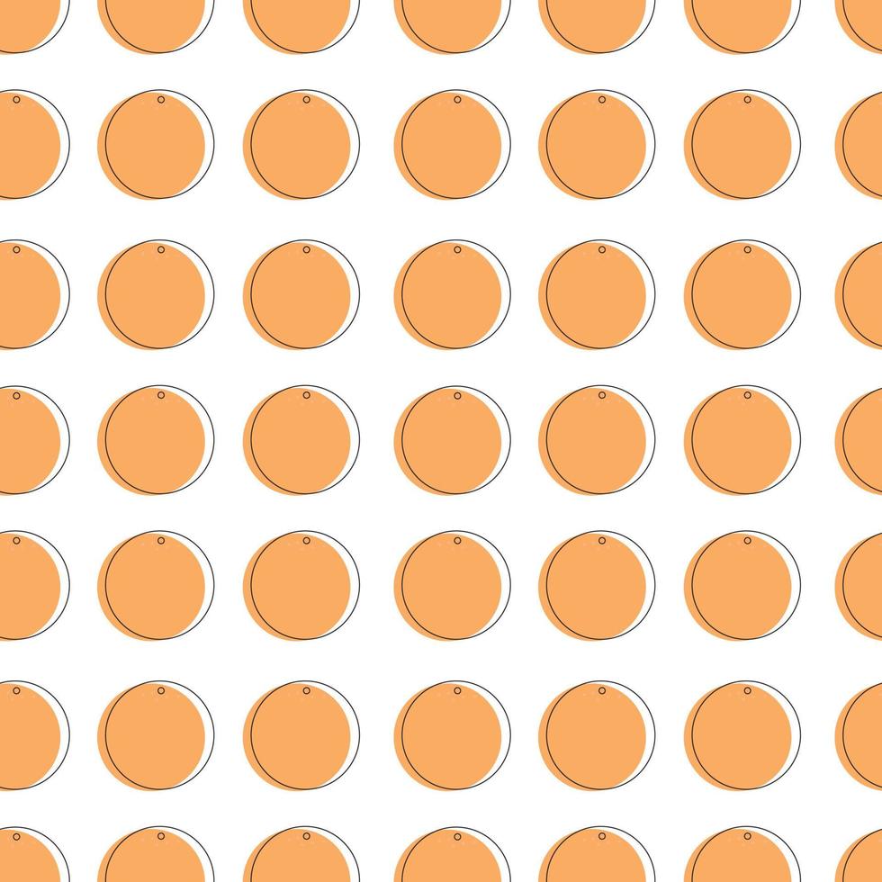 vector seamless pattern with orange
