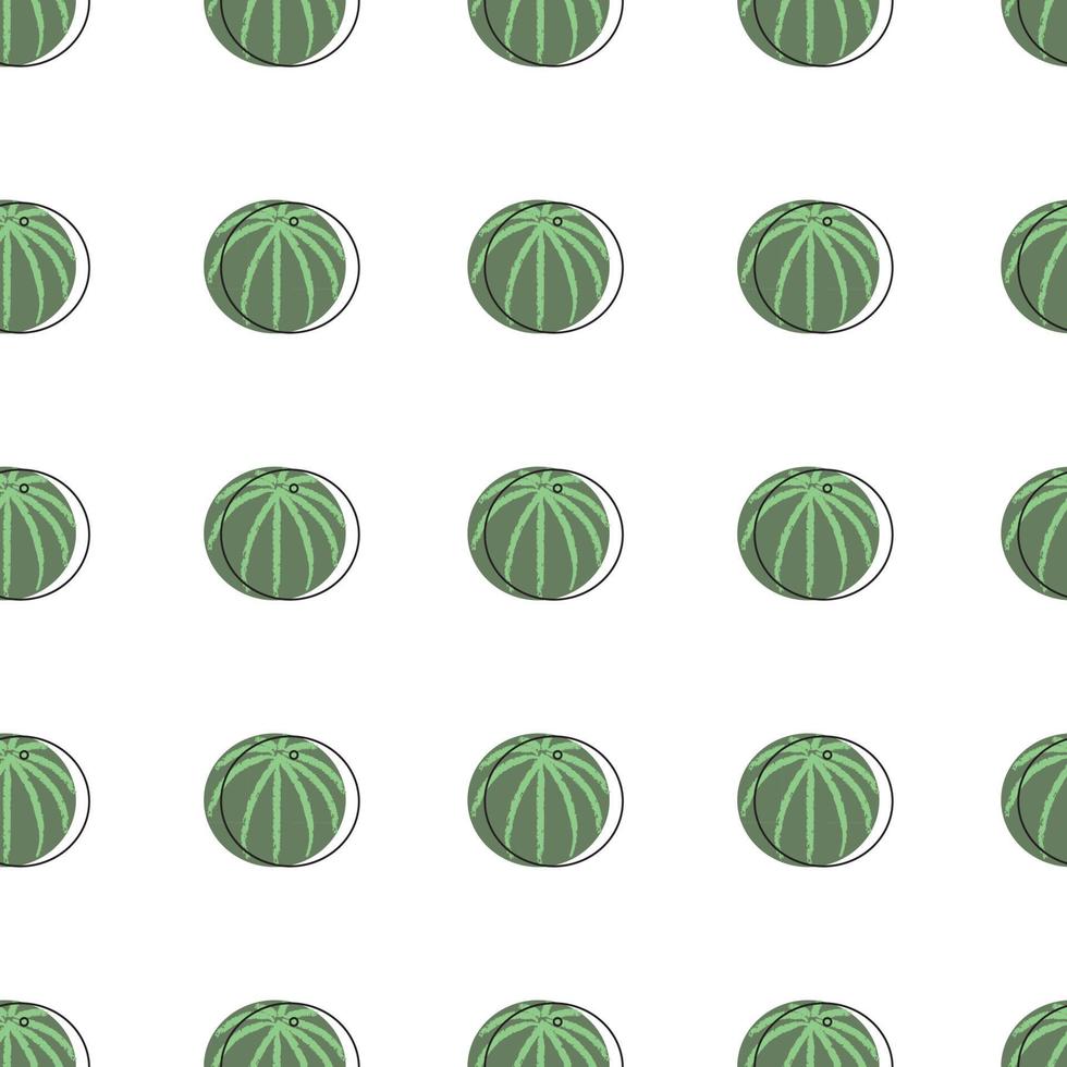 vector seamless pattern with watermelon