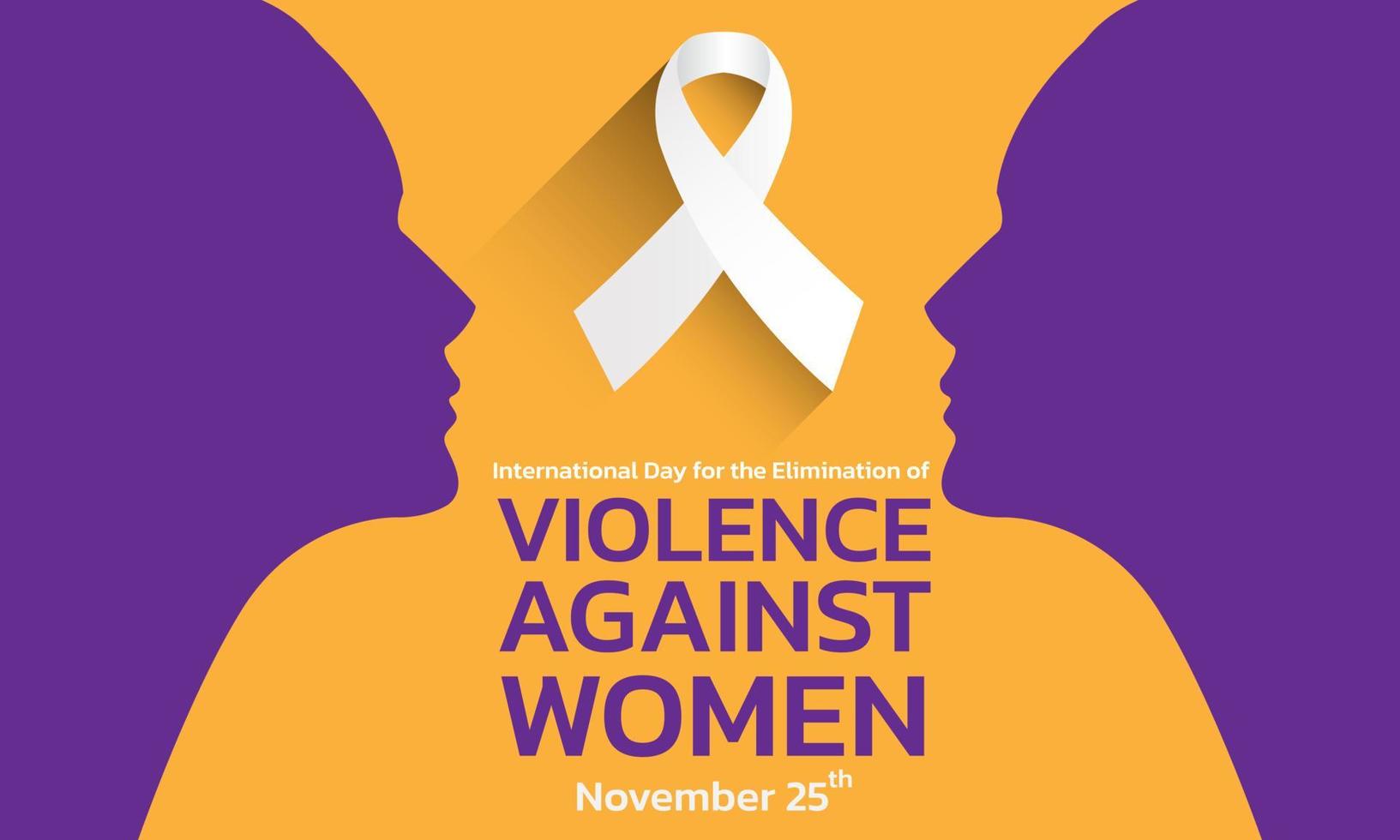 Vector illustration of a Background For International Day for the Elimination of Violence Against Women