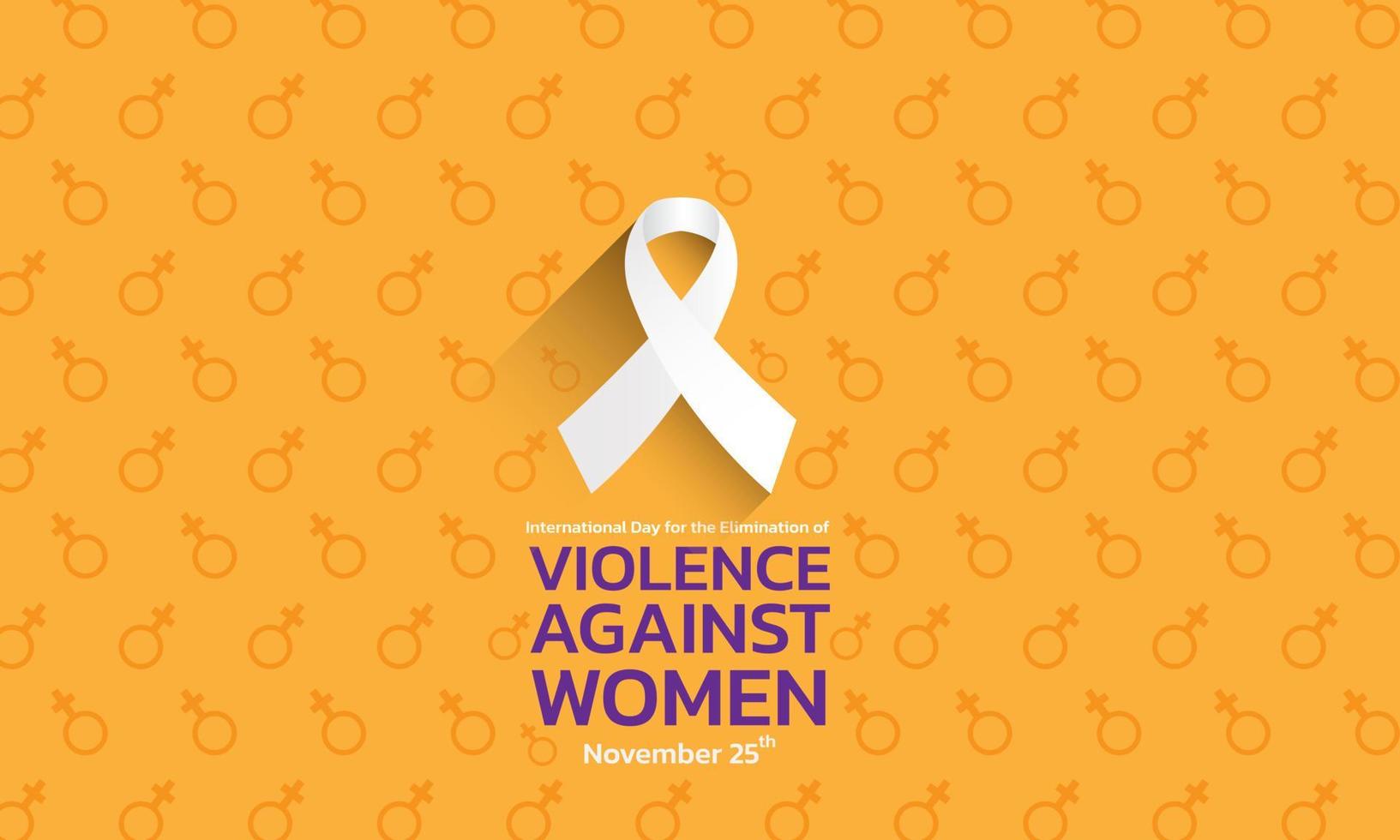 Vector illustration of a Background For International Day for the Elimination of Violence Against Women
