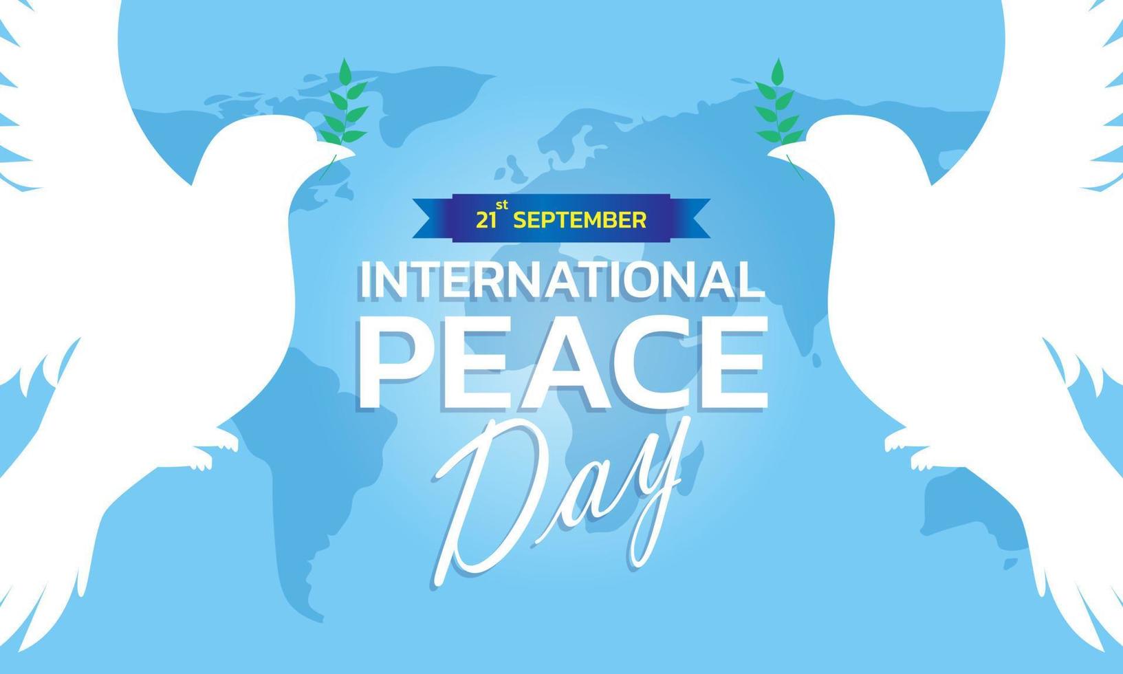 International Peace Day concept. Illustration concept present peace world. Vector illustrate.