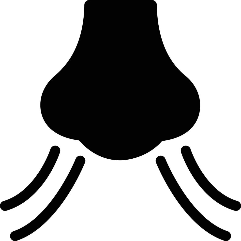 nose vector illustration on a background.Premium quality symbols. vector icons for concept and graphic design.