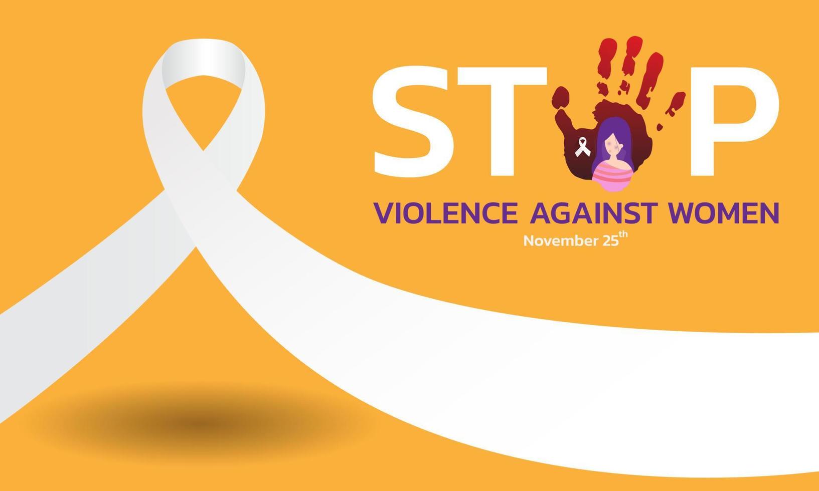 Vector illustration of a Background For International Day for the Elimination of Violence Against Women