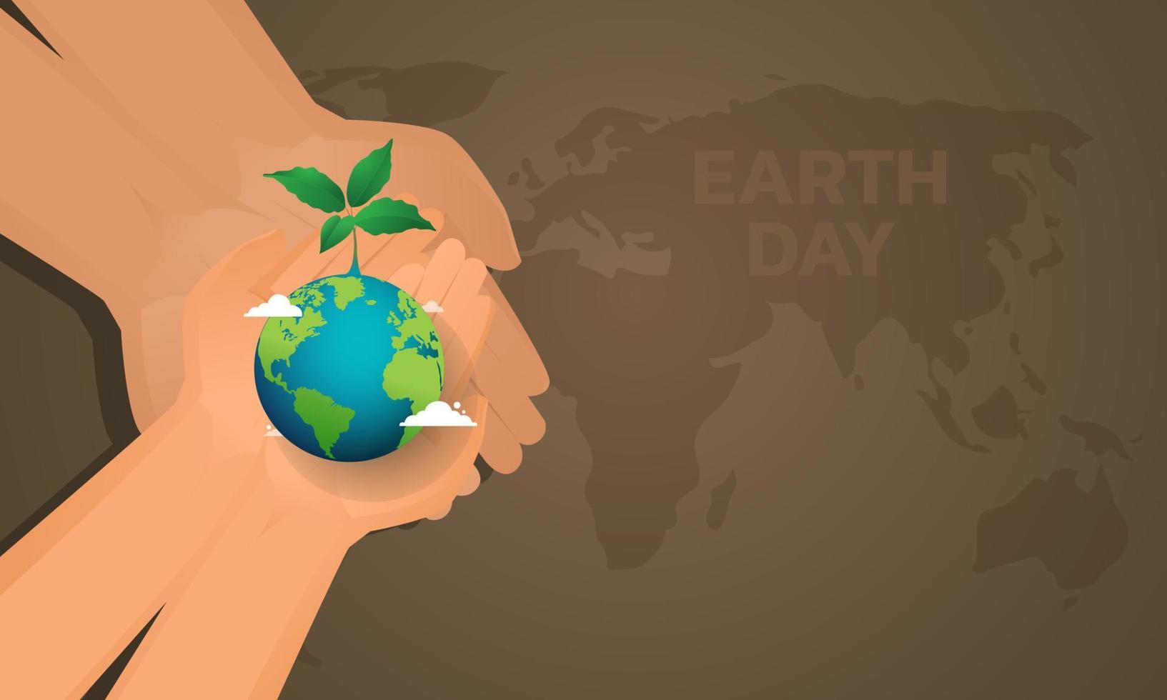 Día mundial del medio ambiente y la tierraDía mundial del medio ambiente y la tierra. feliz día de la Tierra. vector