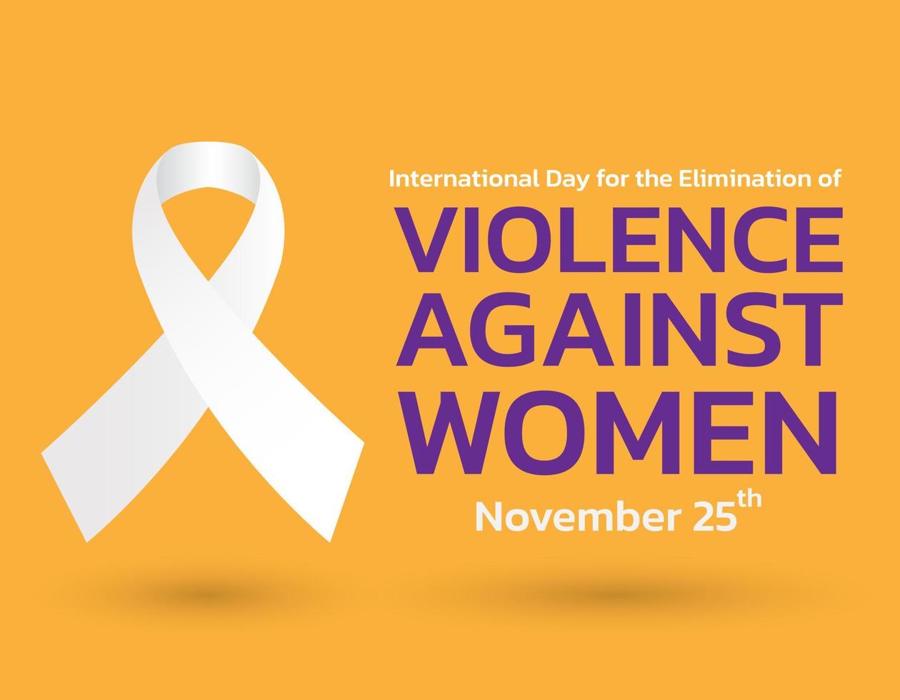 Vector illustration of a Background For International Day for the Elimination of Violence Against Women