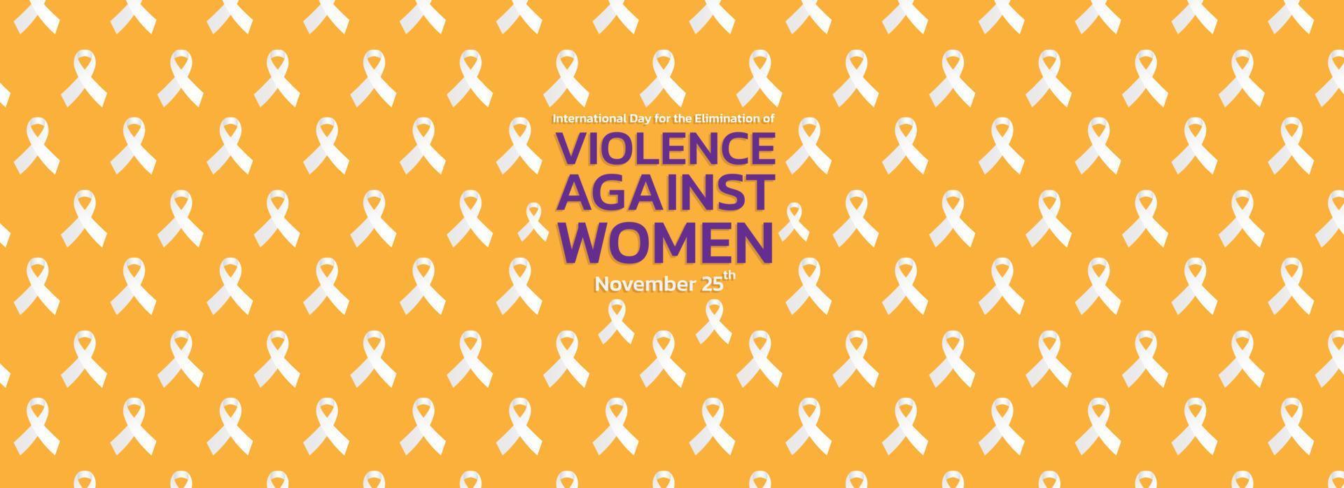 Vector illustration of a Background For International Day for the Elimination of Violence Against Women