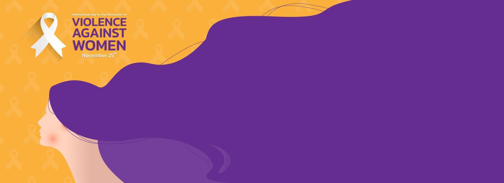 Vector illustration of a Background For International Day for the Elimination of Violence Against Women