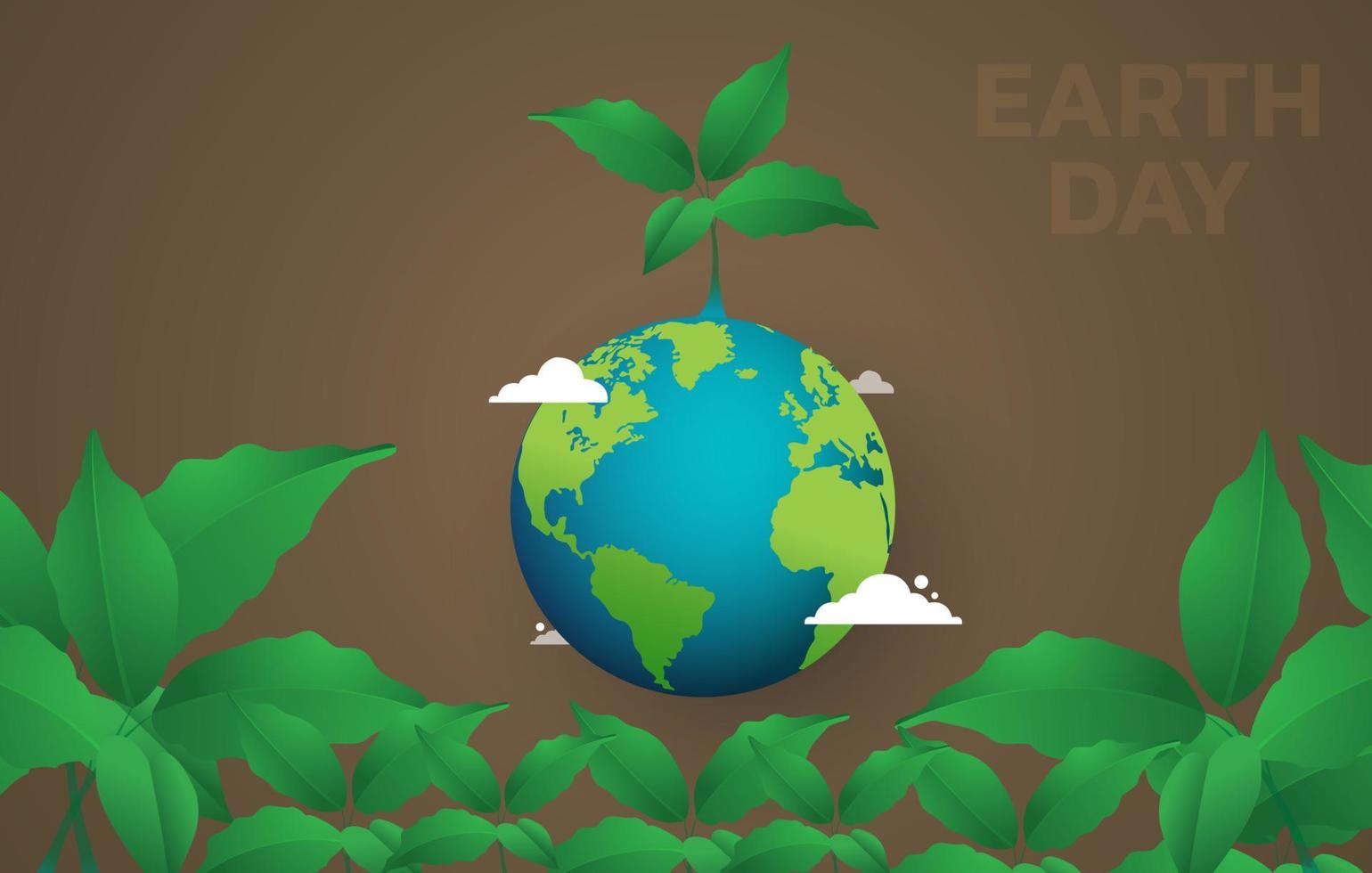 Día mundial del medio ambiente y la tierraDía mundial del medio ambiente y la tierra. feliz día de la Tierra. vector