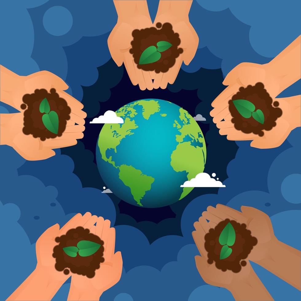 World environment and earth dayWorld environment and earth day. Happy earth day. vector