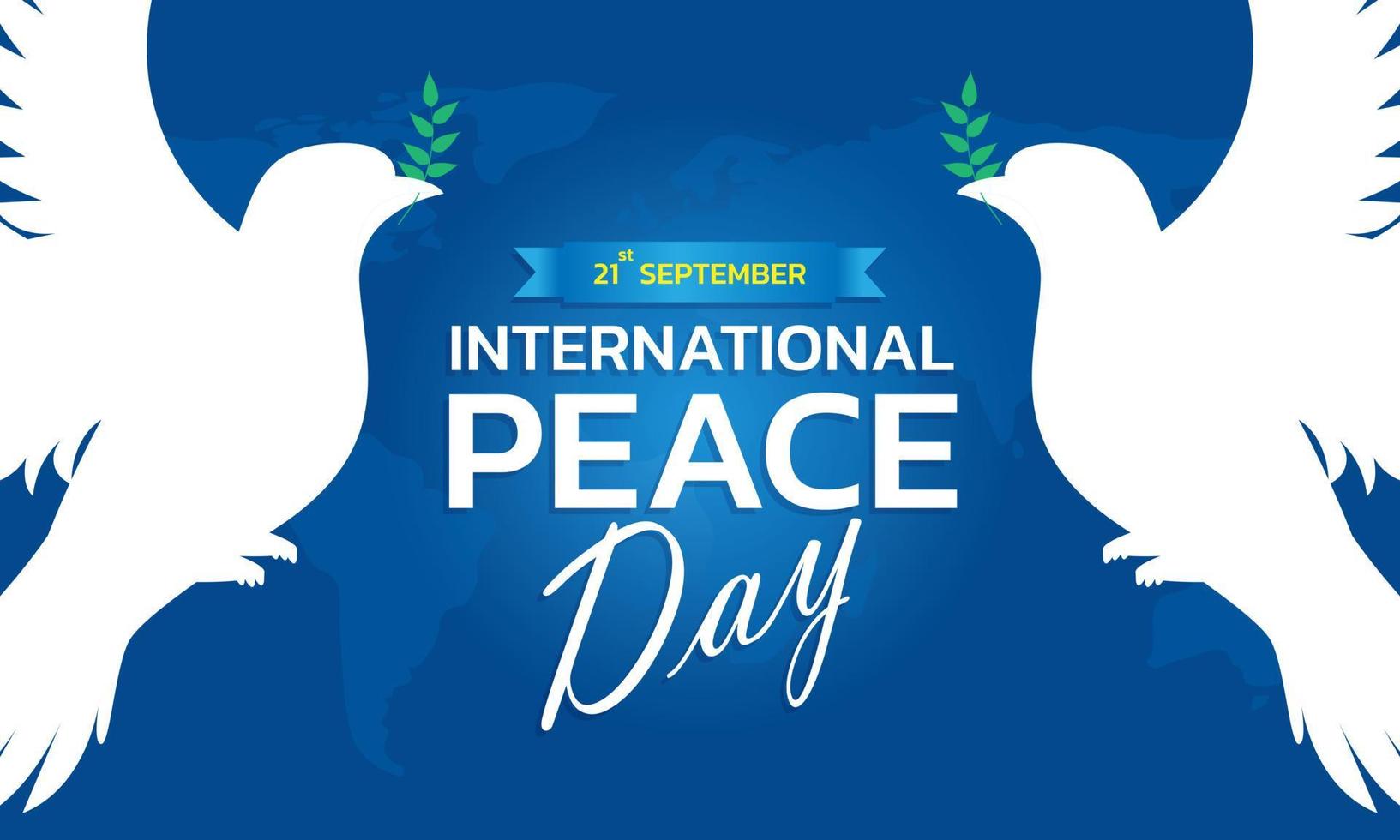 International Peace Day concept. Illustration concept present peace world. Vector illustrate.