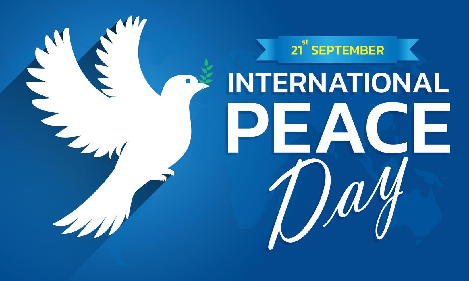 International Peace Day concept. Illustration concept present peace world. Vector illustrate.